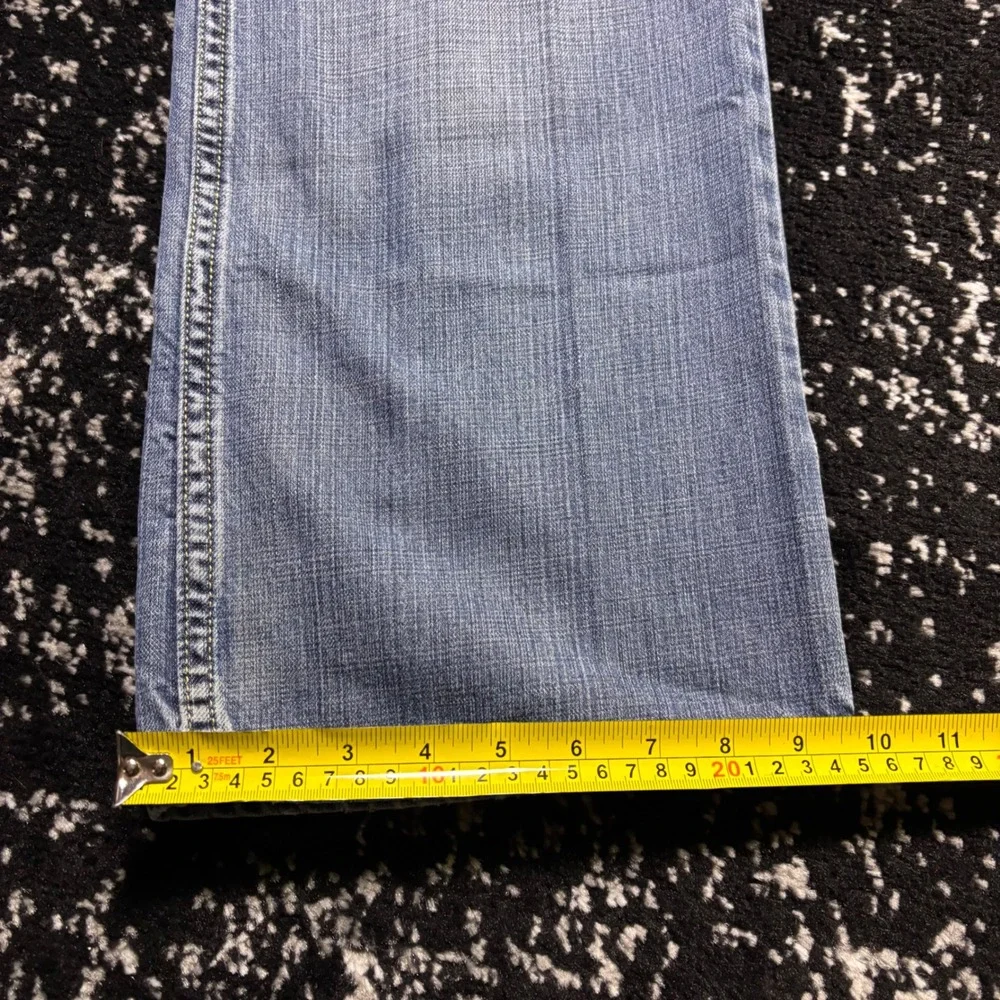 US Polo Assn Heritage Mens Baggy Skater Jeans Light Wash Y2K Denim 33x34